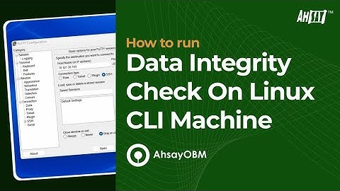 How to run a data integrity check on a Linux CLI machine?