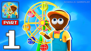 Awesome Park- Gameplay Walkthrough Part 1 - Growing My Park of Endless Joy (iOS, Android)