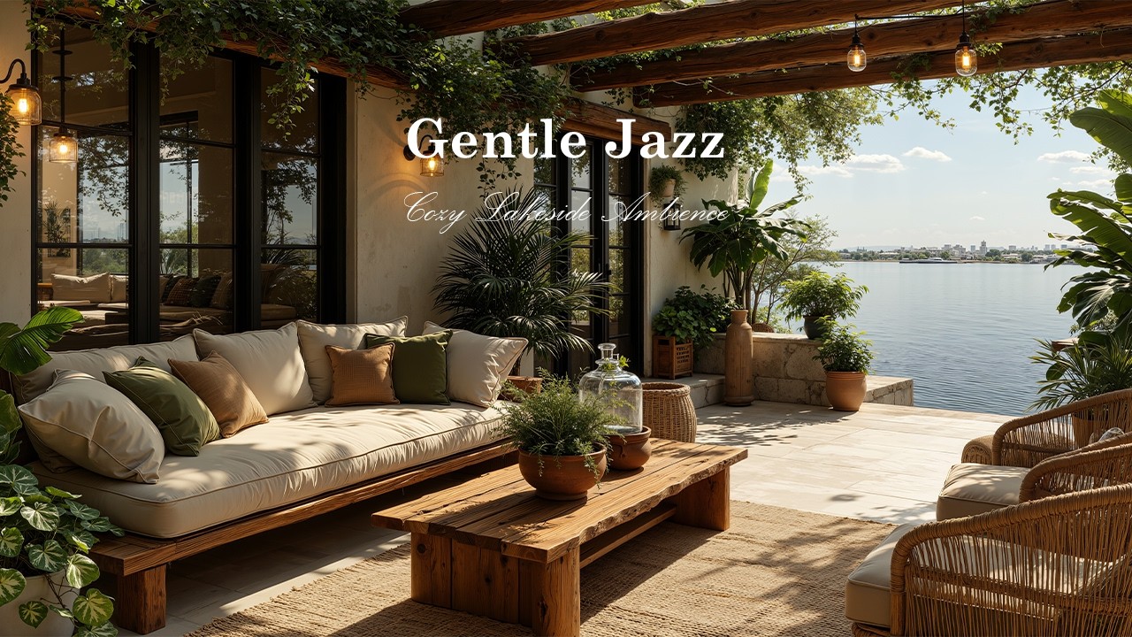 Нежный Джаз В Уютной Атмосфере У Озера | Позитивная Инструментальная Джазовая Музыка На Залитой С...