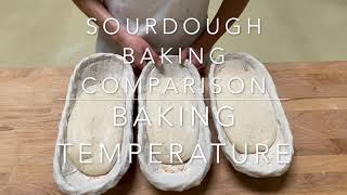 Baking comparison of baking temperatures