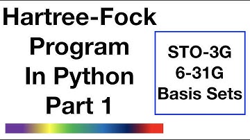 Hartree-Fock Program in Python - Part 1