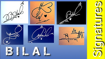 Design your name | Easy signatures | BILAL Signatures | Talent hunt signature