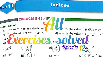 Solution of Class 9 C Maths Exercise 11.1 Indices || All solved of C Maths Exercises 11.1