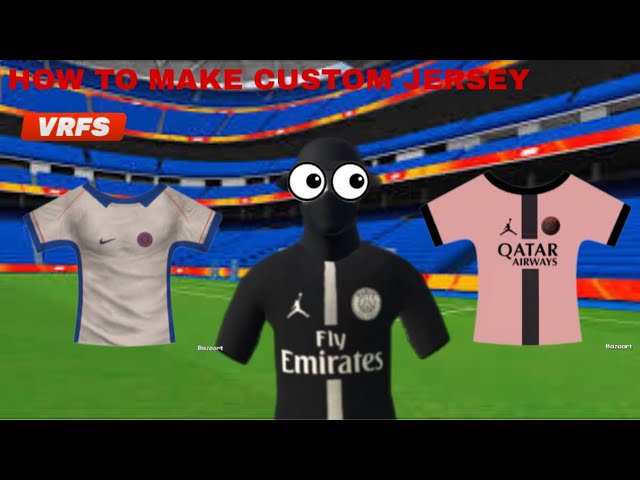 How to make custom jersey kits in vrfs - YouTube
