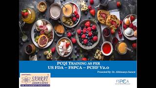 Awareness on US FDA-FSPCA-PCHF V-2.0-PCQI Training |Is Your Food Facility US FDA Compliant? (Part:1)