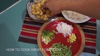 Chinese Tofu Fried Rice Recipe - Vegan Vegetarian Wok