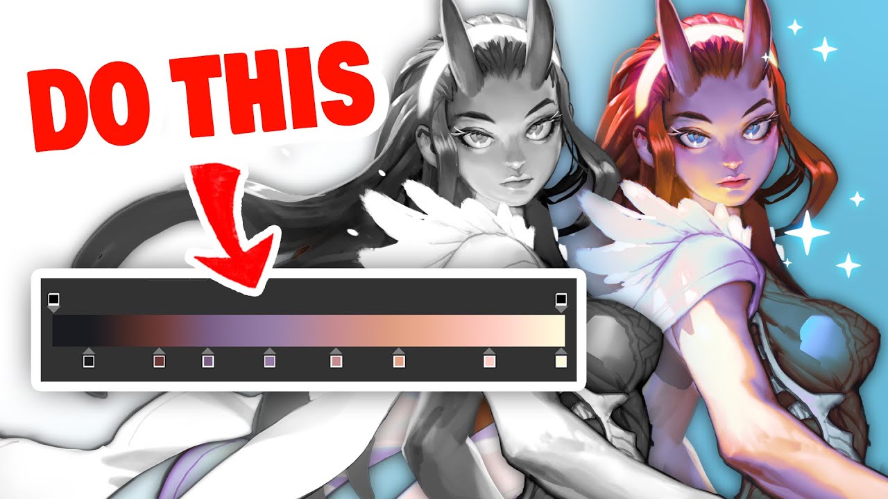 🤯 My secret coloring method with GRADIENT MAPS - YouTube