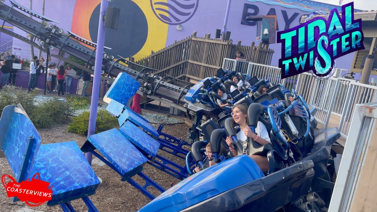 Defunct Tidal Twister Dueling Family Roller Coaster Seaworld San Diego POV