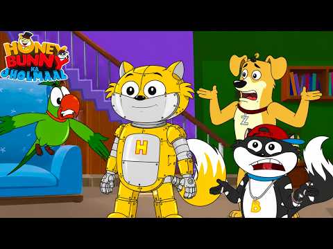 Hunny बन गया खतरनाक रोबोट! | Hunny Bunny Jholmaal Cartoons for kids Hindi | बच्चो की कहानियां