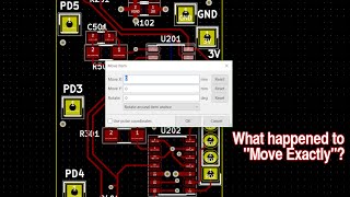 KiCad 5.1 - What happened to move exactly?