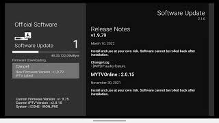 icone new software update Release v1.9.79 March 10th 2022 screenshot 1