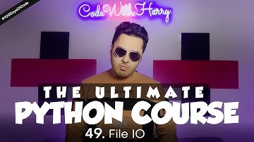 File IO in Python | Python Tutorial - Day #49