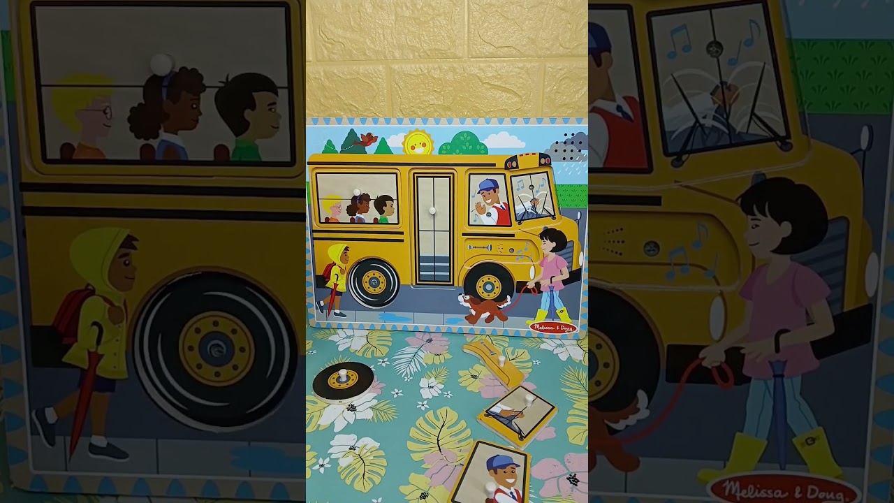 Классный жёлтый автобус-пазл 🚌