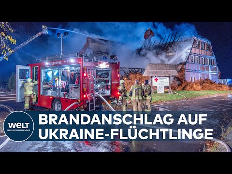 Відео пожежі в центрі для біженців у Німеччині