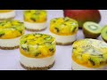 No-Bake/ No-Egg/과일 미니 치즈 케이크/컵 계량/ Easy Fruit Mini Cheesecake Recipe/ フルーツミニチーズケーキ / फल मिनी चीज़केक