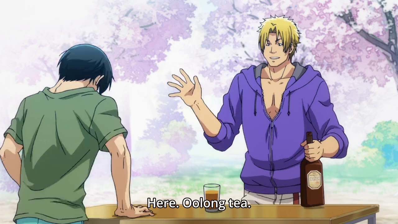 You Can Lit Fire On This Oolong Tea [Grand Blue Funny Scene] YouTube
