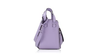 Loewe Soft Grained Calfskin Compact Hammock Shoulder Bag Purple screenshot 5