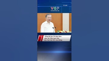 Tổng Bí thư Tô Lâm làm việc với Tiểu ban Văn kiện Đại hội XIV của Đảng