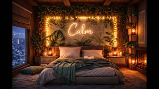 Snowstorm Sounds at Night ❄️ Cozy Winter Ambience, Relaxing Fireplace and Snowstorm Sounds for Sleep