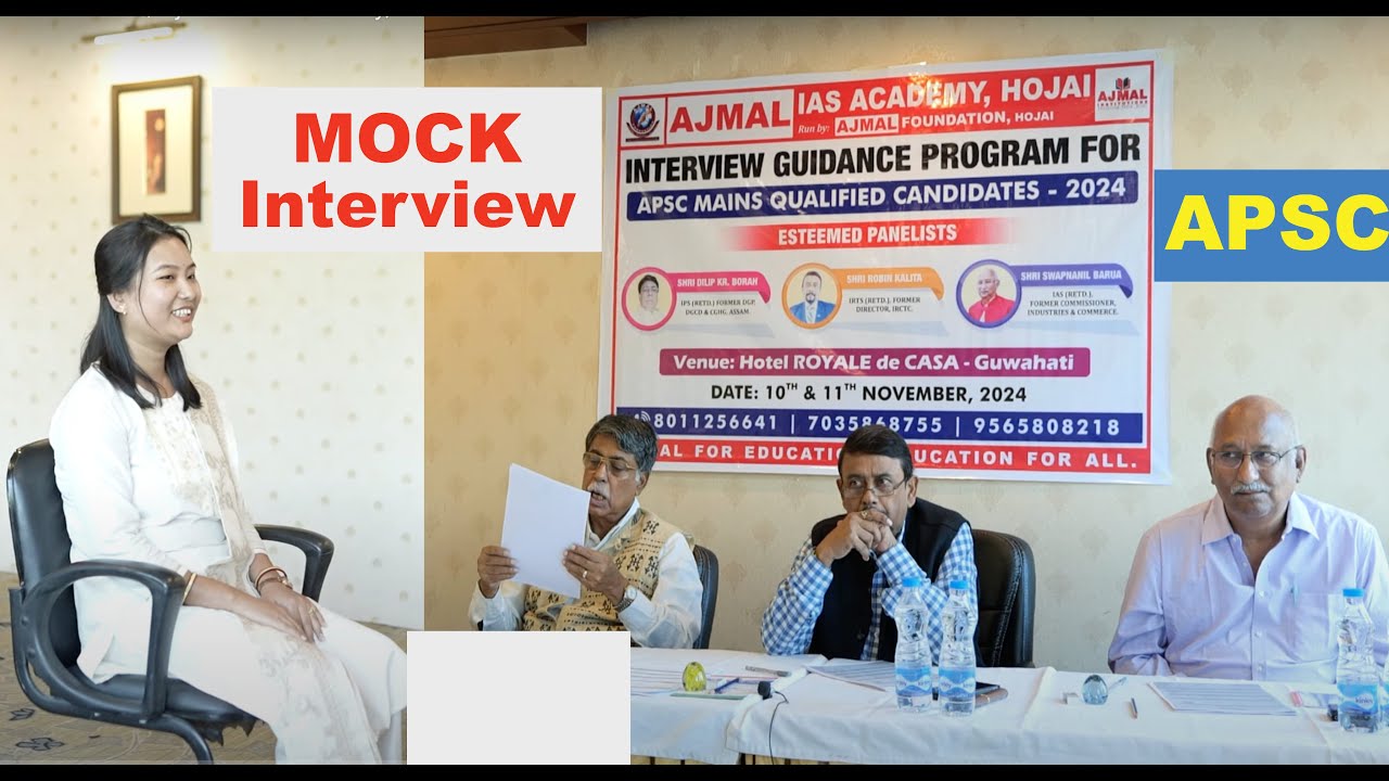 Mock Interview | Renubala Devi | APSC 2023 \ CCE Assam | Ajmal IAS ...