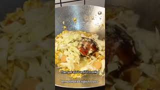 English speaking "how to make Tek Tek noodle#cooking #englishspeaking #learnenglish #shorts