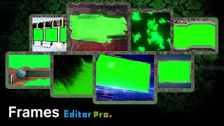 FRAMES Border Edge Surround Overlay | Green Screen Chromakey | 4K60FPS