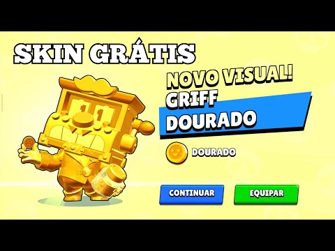Como pegar a skin do grife Dourado de graça no Brawl Stars
