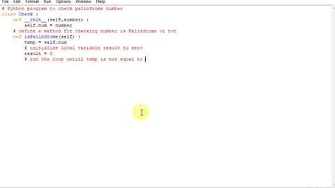 Python program to check palindrome number