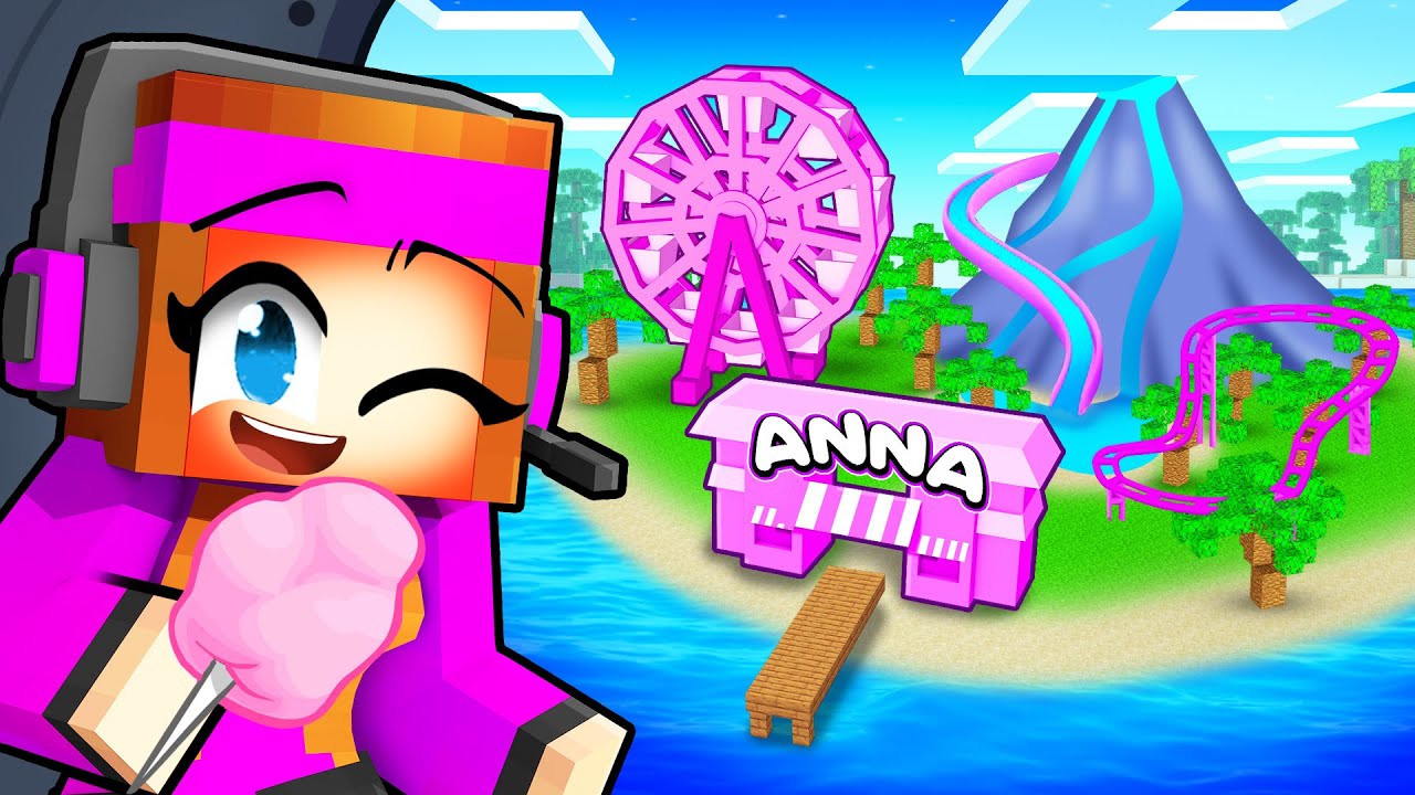 J'ai ouvert le PARC d'Attractions de Anna sur Minecraft ! - YouTube
