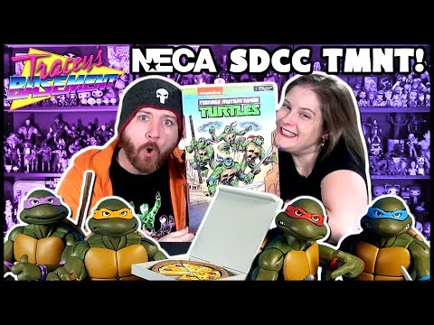 SDCC 2017 Exclusive Teenage Mutant Ninja Turtles From NECA! Classic Cartoon TMNT Action Figures!