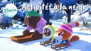 Les meilleurs jeux d'hiver en famille 🎿❄️ | Edmond et Lucy - Compilation