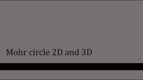 Mohr circle 2D and 3D with examples
