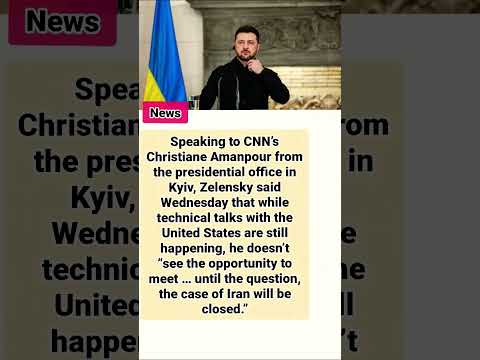 News / Zelensky tells CNN talks on Ukraine cannot wait until after the war in Iran is over🔥