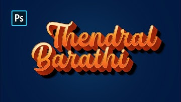 CWP | How to create 3D text effect in Photoshop | Explain in Tamil