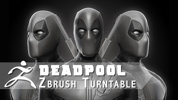 Deadpool Zbrush Turntable - Aneesh | 3D Model | 2018