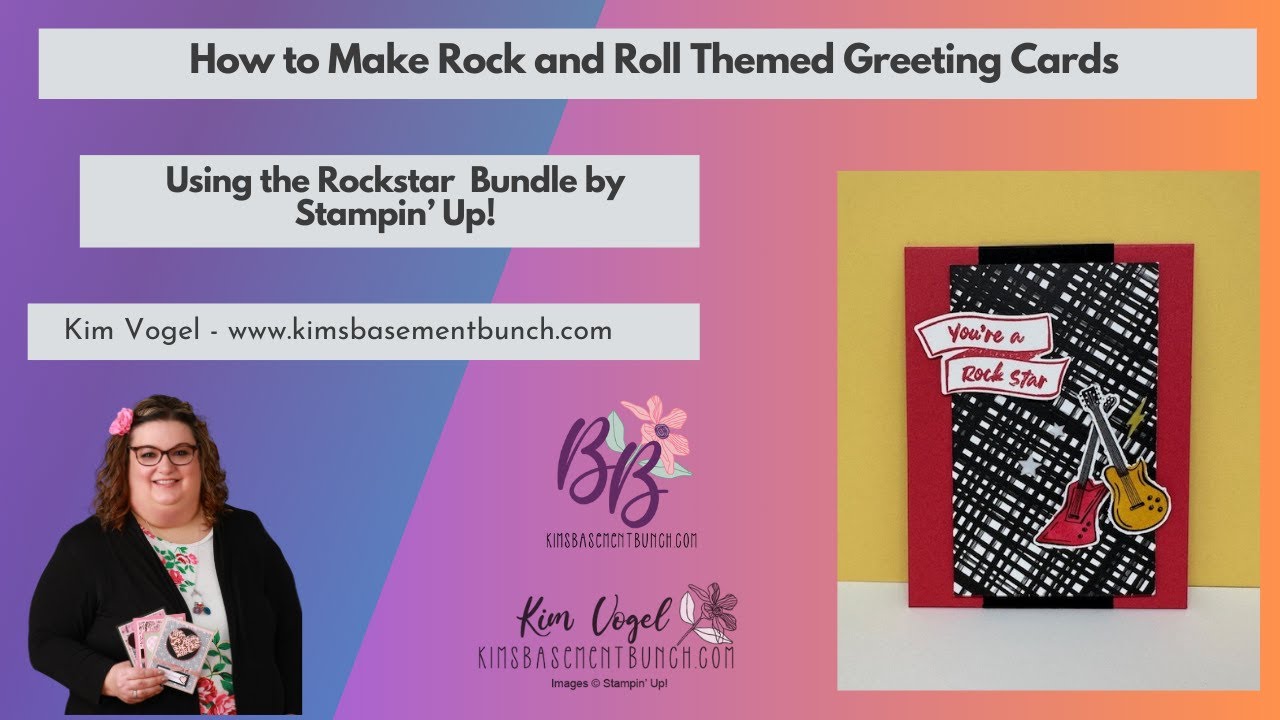 How to Make Rock and Roll Themed Greeting Cards using the Rockstar ...