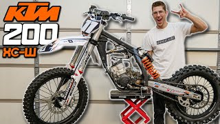 Building an 18 Year Old KTM 200 to Race Hard Enduro