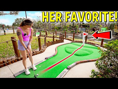 Playing Elisha’s FAVORITE Pirates Cove Mini Golf Course!