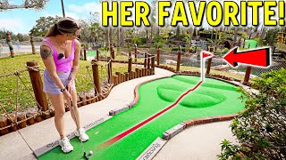 Playing Elisha’s FAVORITE Pirates Cove Mini Golf Course!