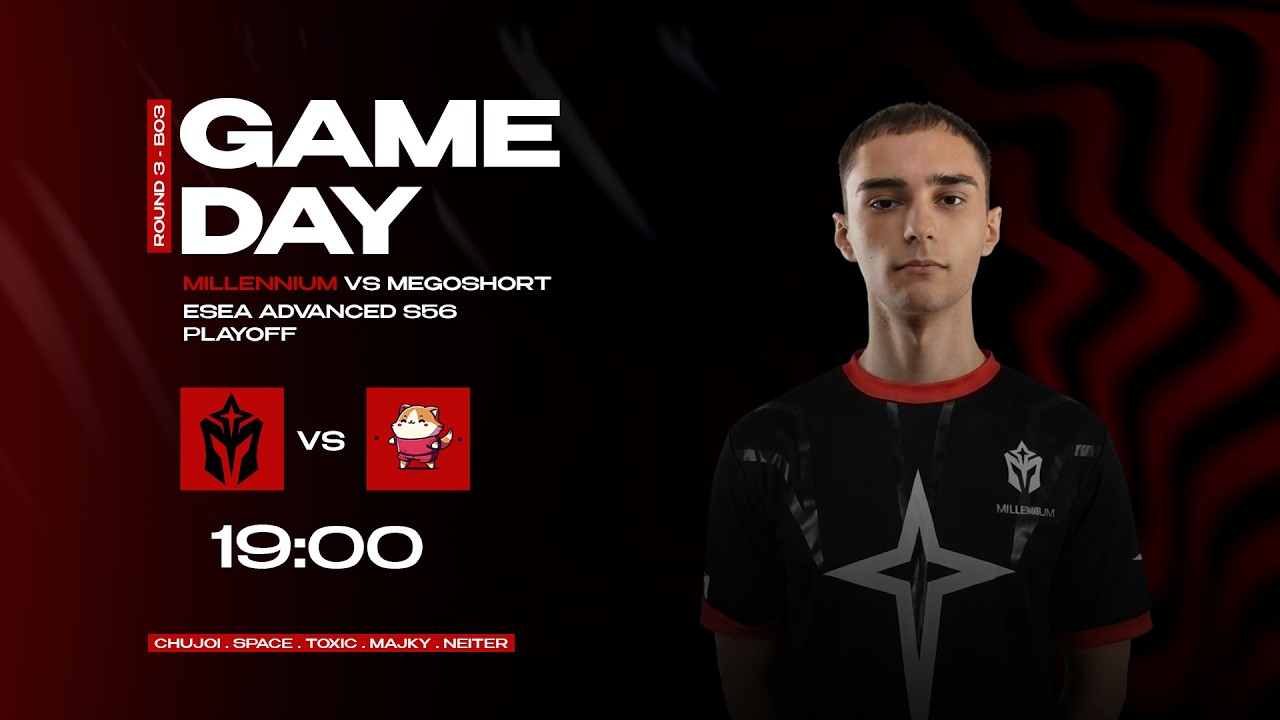 HLTV MATCH 🔥 Millennium vs Megoshort | ESEA Advanced S56 Playoffs LB R3 (BO3)