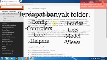 Penjelasan Konsep MVC pada Codeigniter dan penerapan awal