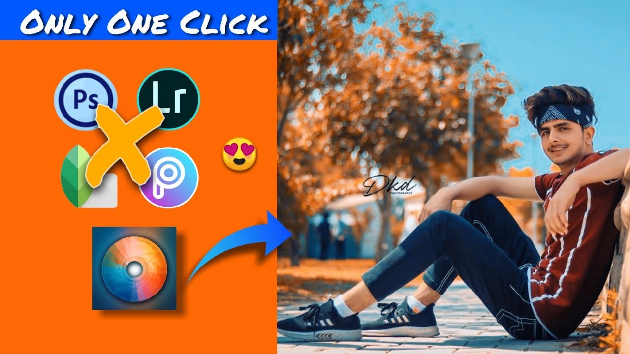 One Click Photo Editing || Amazing Photo Edit Only One Click - YouTube