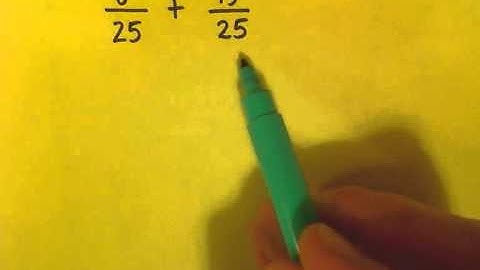 How do you add fractions with like denominators