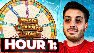 I PLAYED SNAKES AND LADDERS FOR 1 HOUR STRAIGHT!!!