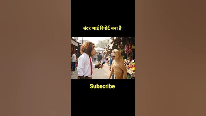 Bandar bhai ka lafra ho gaya monkey funny video #aivlog #monkeyvlogmonkey #viralaivlog #shorts