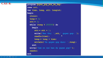 TIN HỌC 8- BTTH4:  SỬ DỤNG LỆNH LẶP WHILE   DO