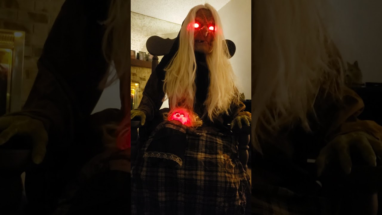 Home Depot's Rocking Chair Babysitting Witch Halloween 2021 YouTube