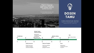 Dosen Tamu | Software Quality Assurance: Metode Software Testing, Tools dan Demo Menggunakan qase.io