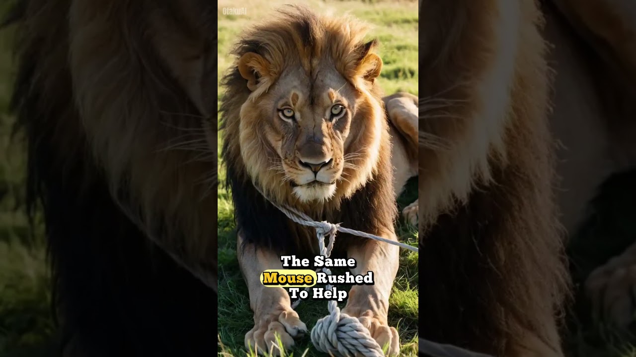 "The Lion and the Mouse: A Real Friendship" 