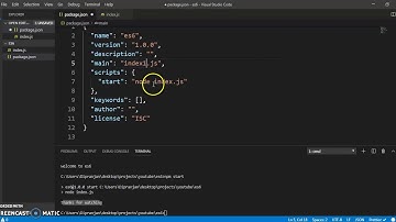How to execute javascript file using npm start or npm script